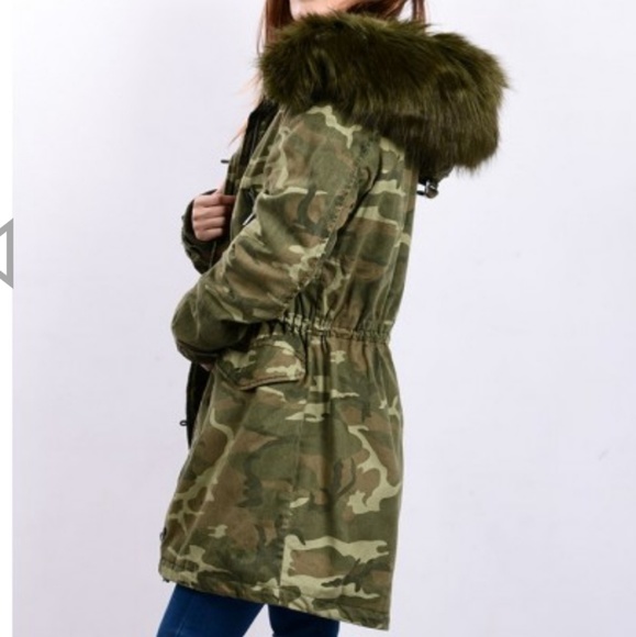 ZARA Camouflage Parka - Picture 3 of 8